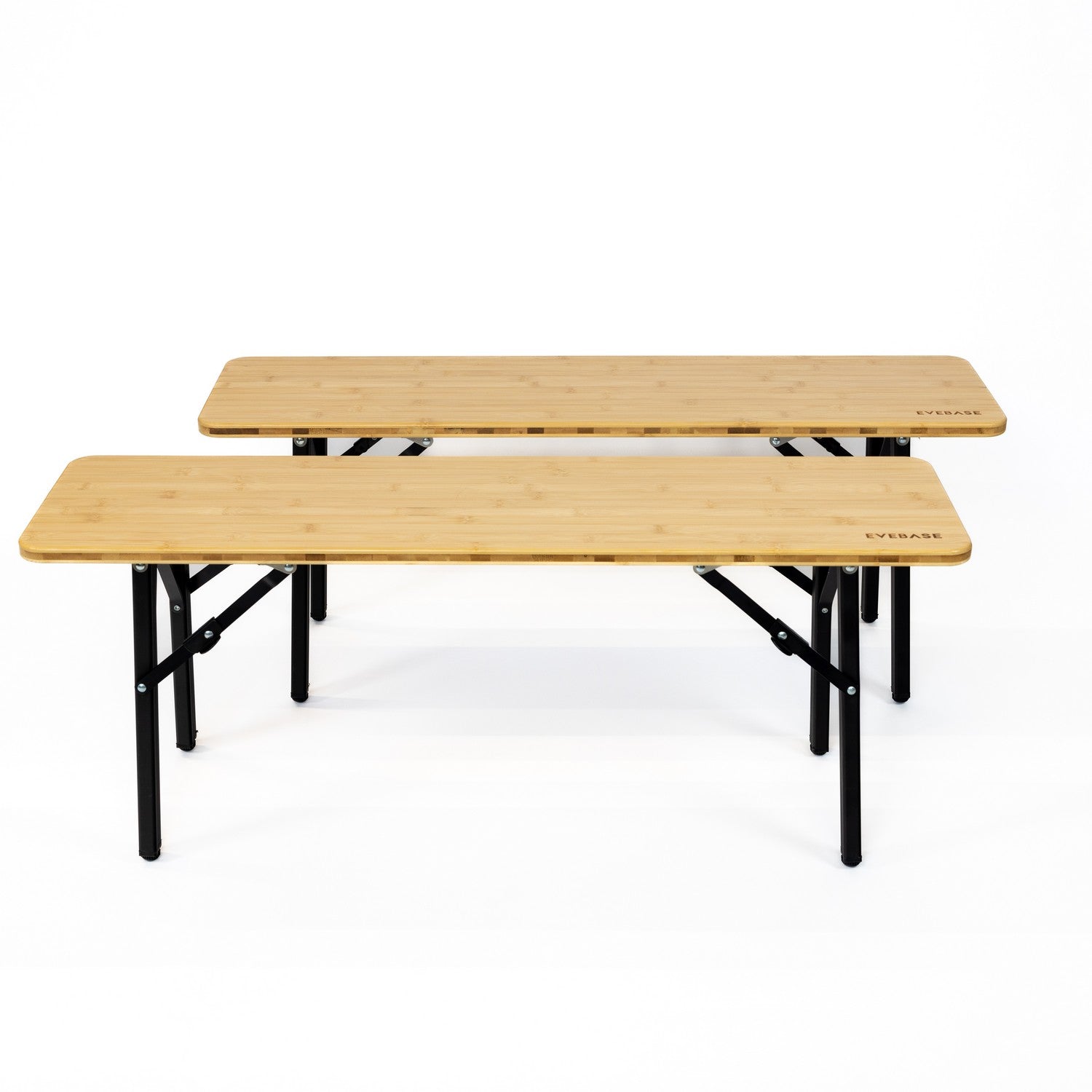 Camping Bench Bamboo 2 Pack