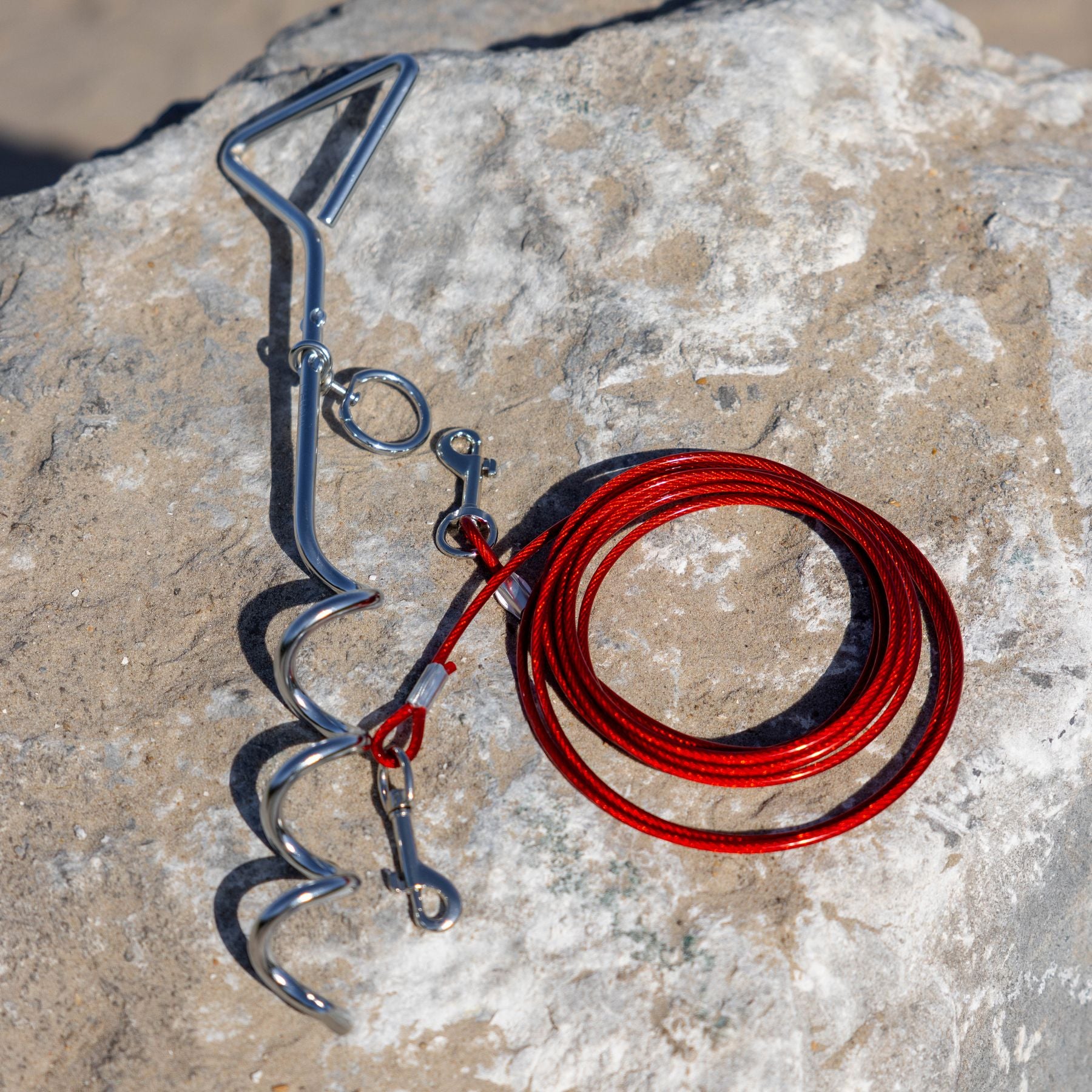 Dog Anchor + Dog Tether Cable 4 m