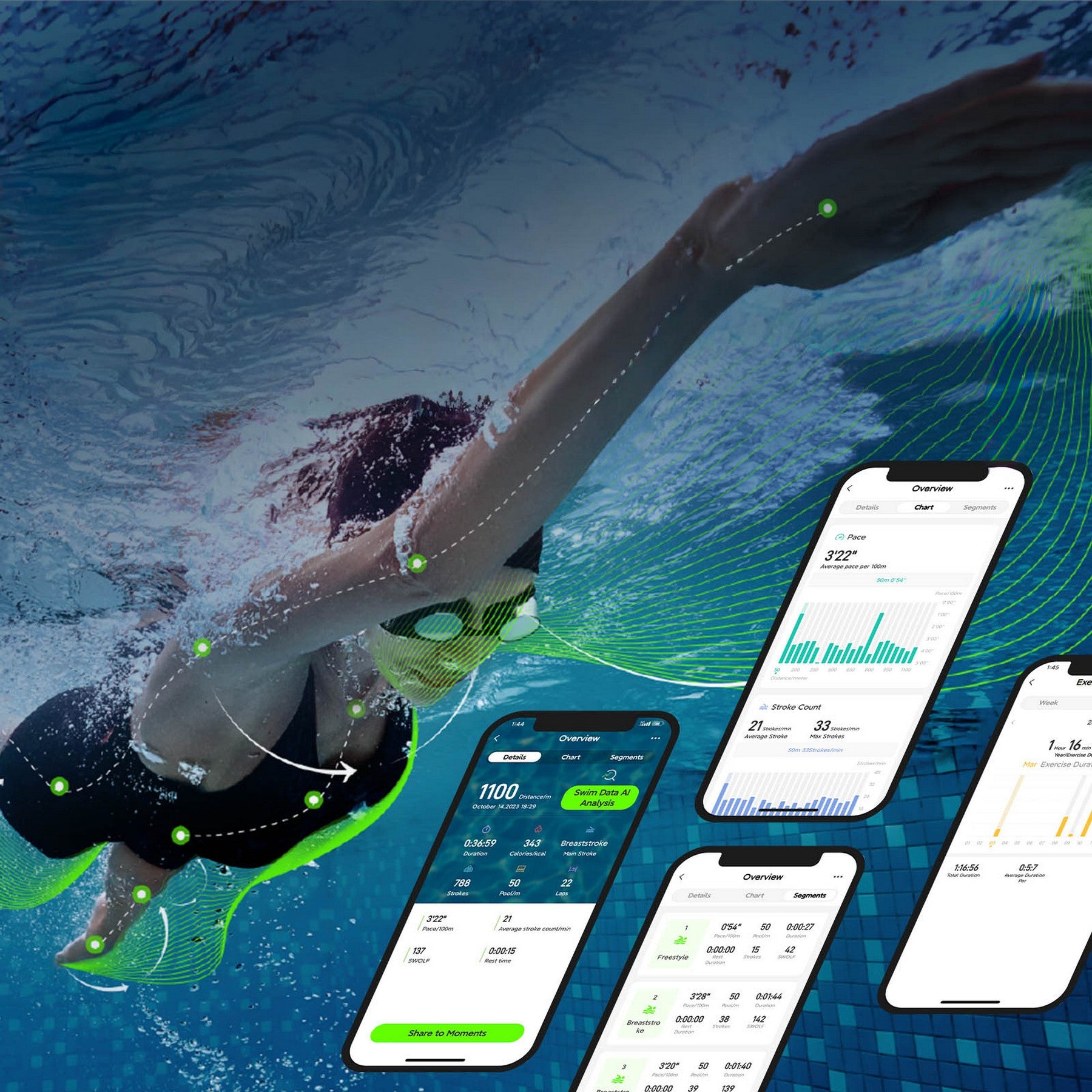 AR Smart Swim Goggles 2 Pro