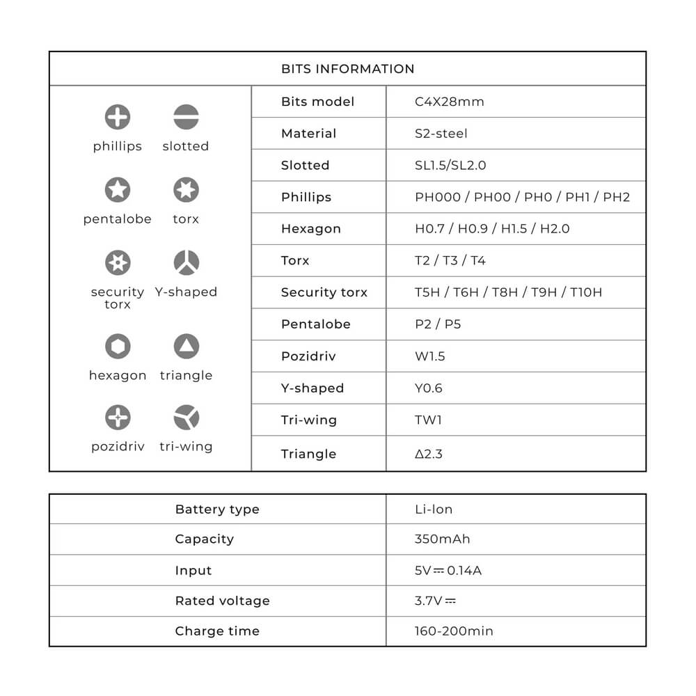 25-in-1-Elektro-Präzisionsschraubendreher-Set