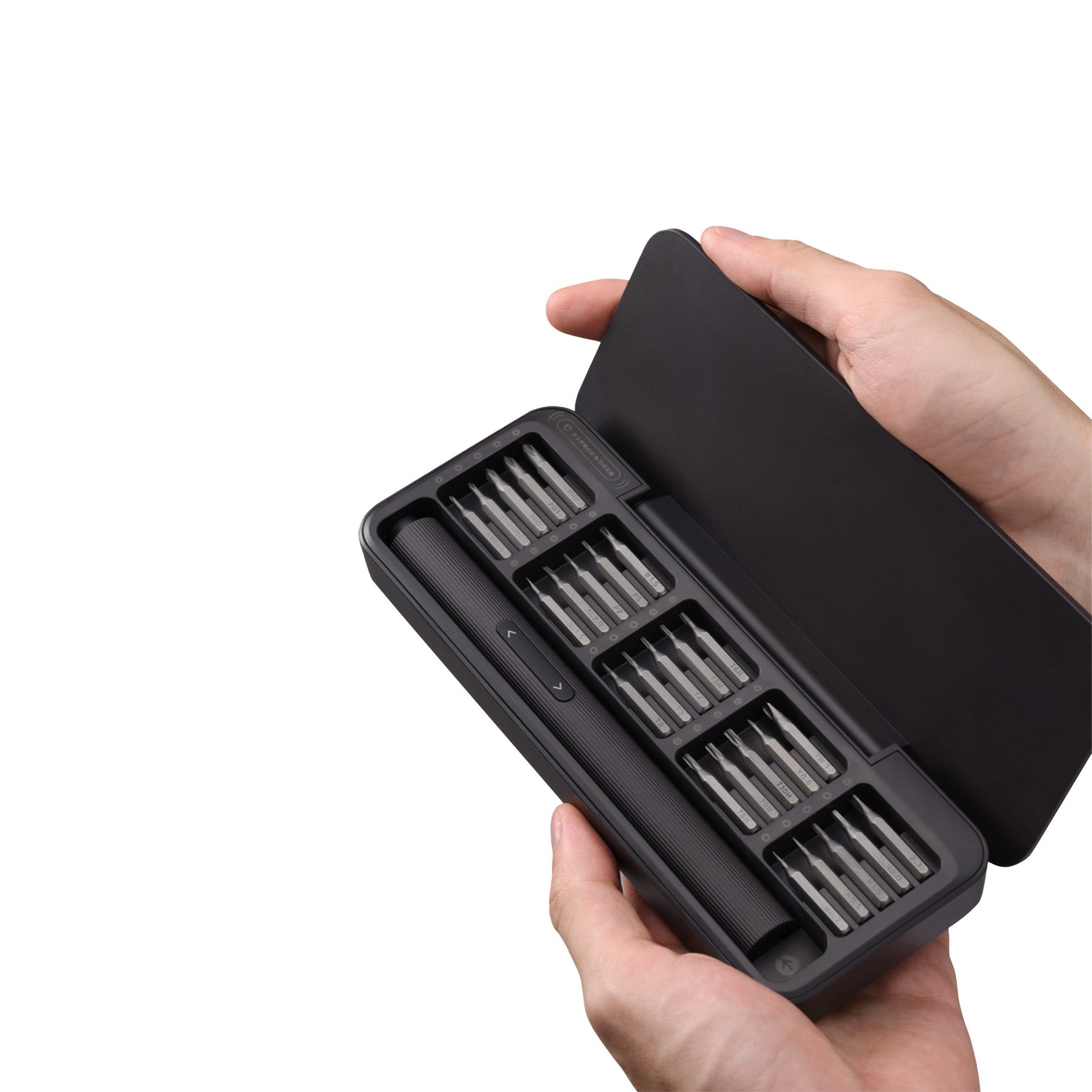 Elektrische Precisie Schroevendraaierset Grijs