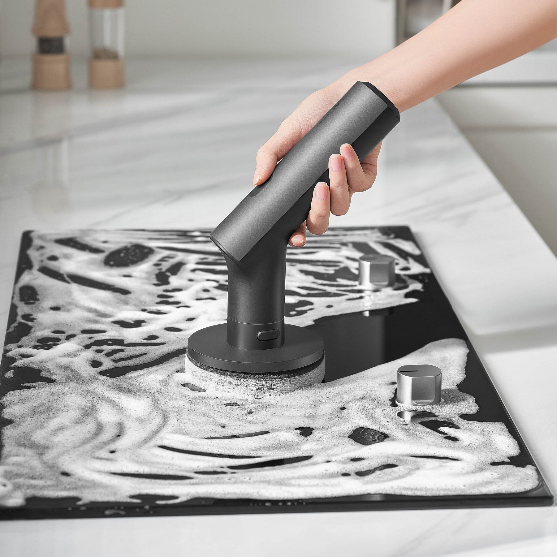 Electric Cleaning Spin Scrubber