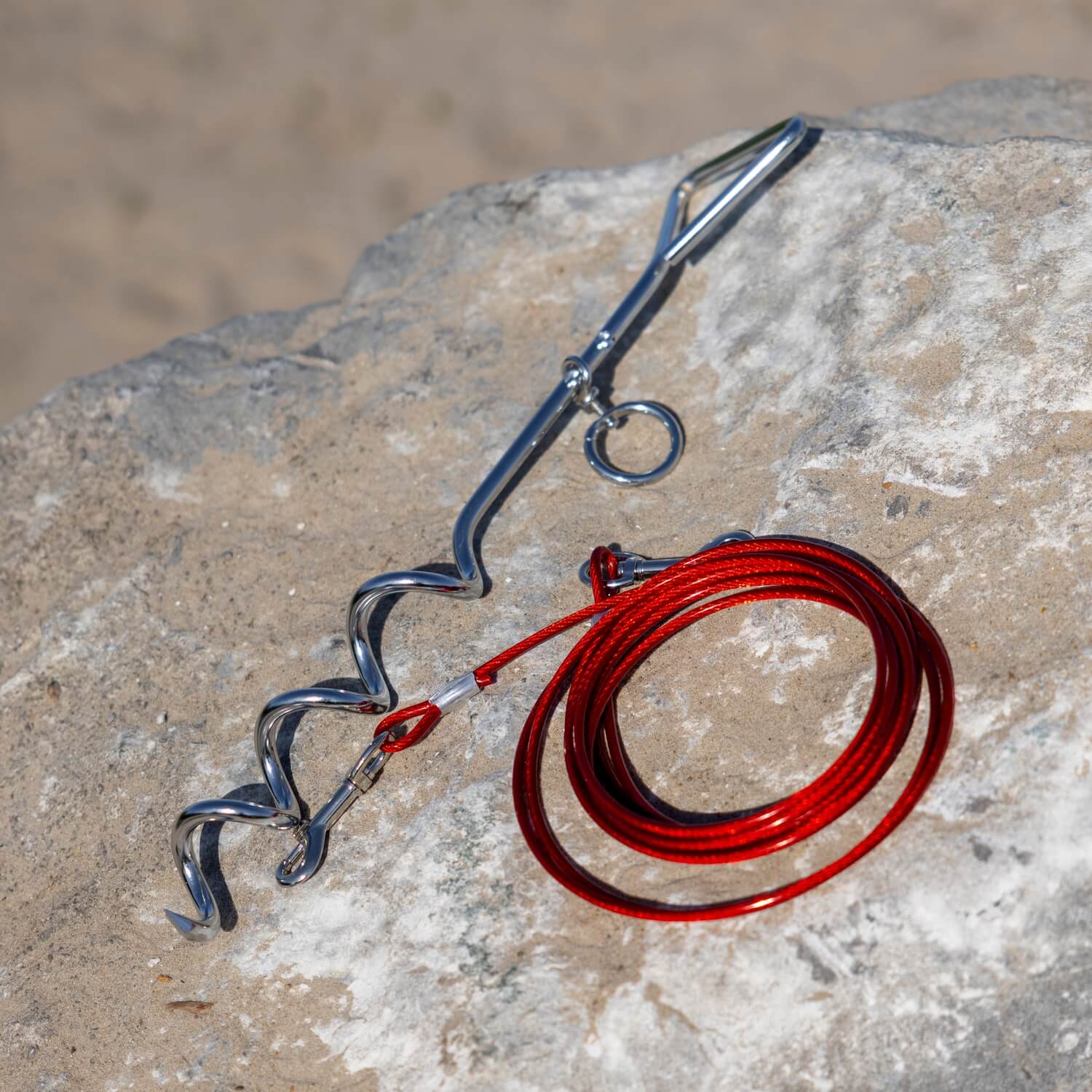 Dog Tether with Cable 4m