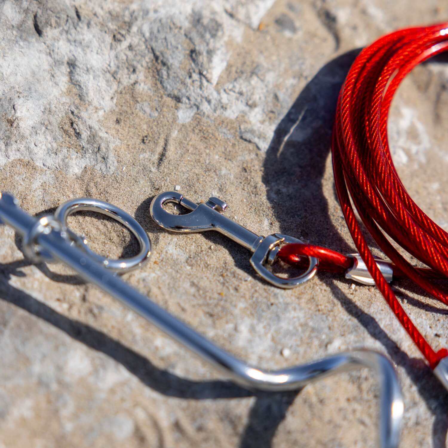 Dog Tether with Cable 4m