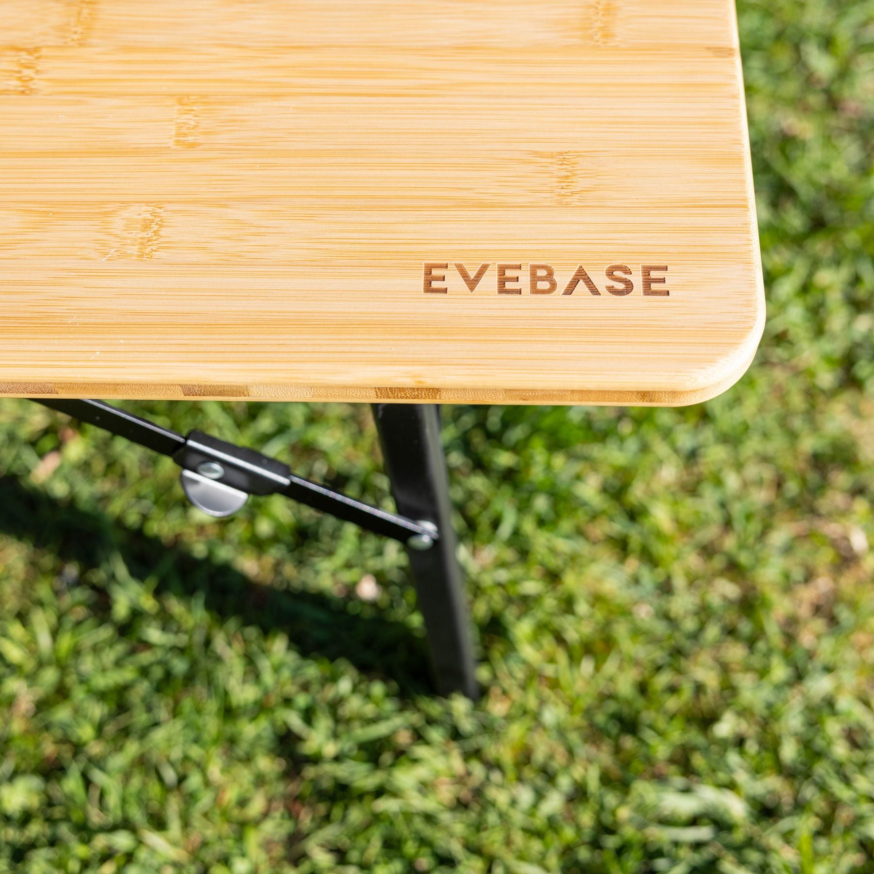 EveBase Flex Bamboo Camping Bench 100 (2-pack) | Foldable Seating