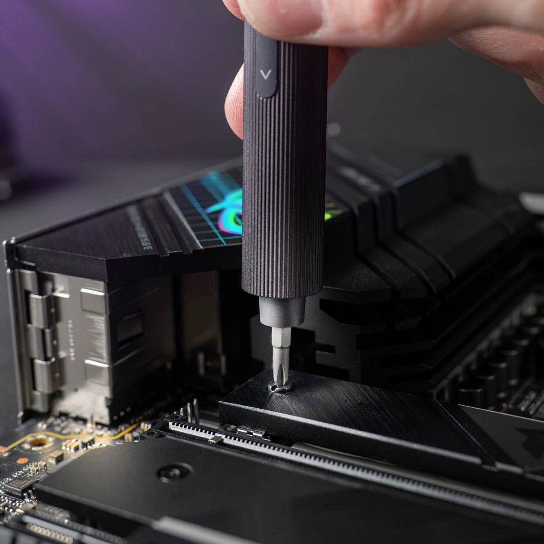 Electric Precision Screwdriver Set Grey