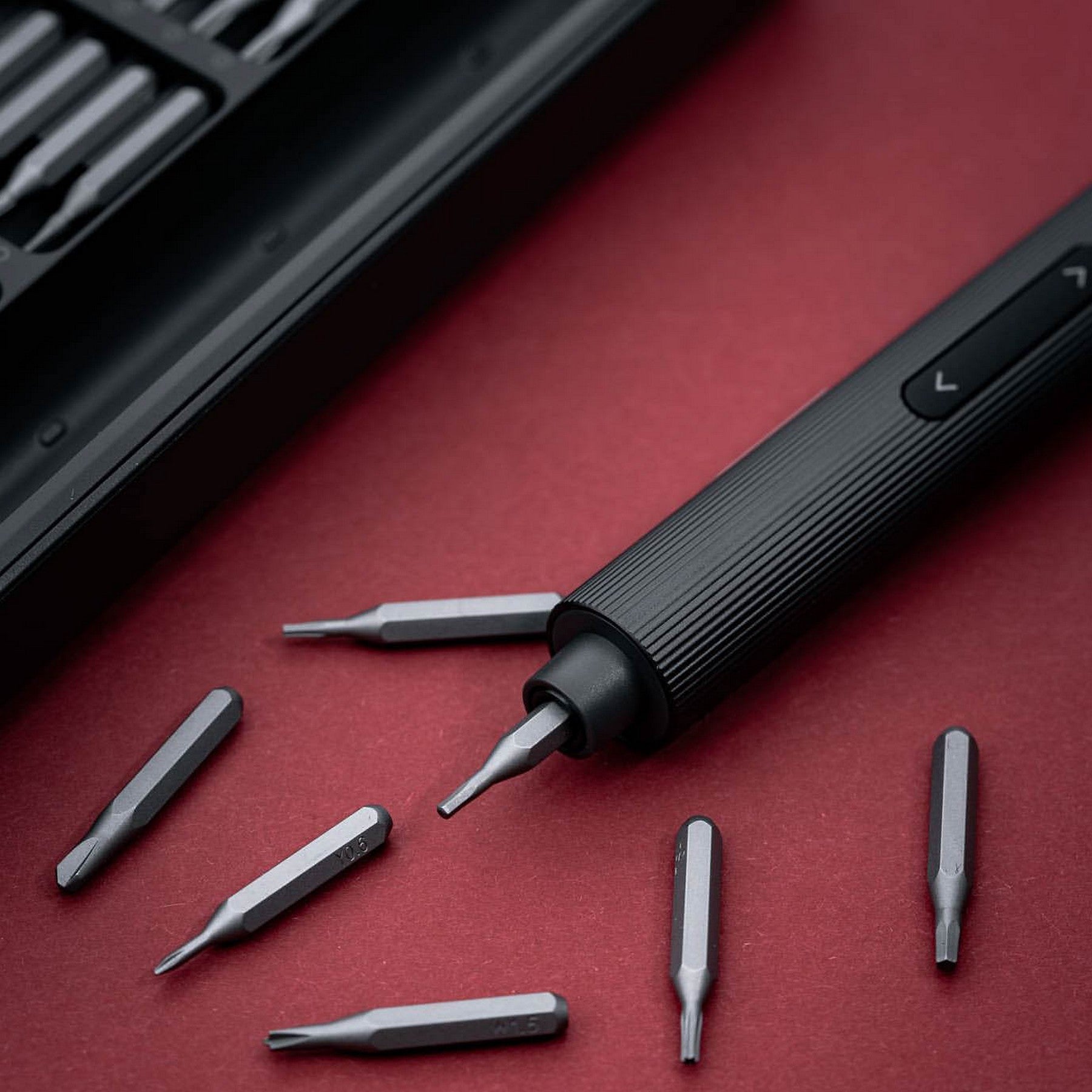 Electric Precision Screwdriver Set Grey