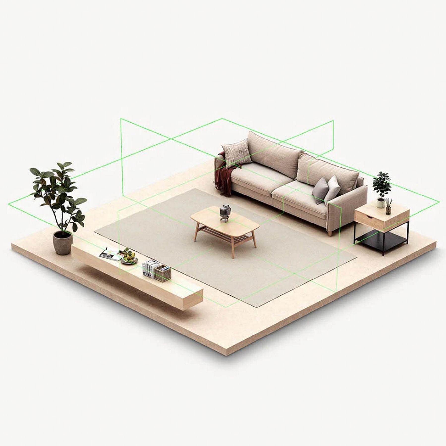 Laser-Nivelliergerät 3*360
