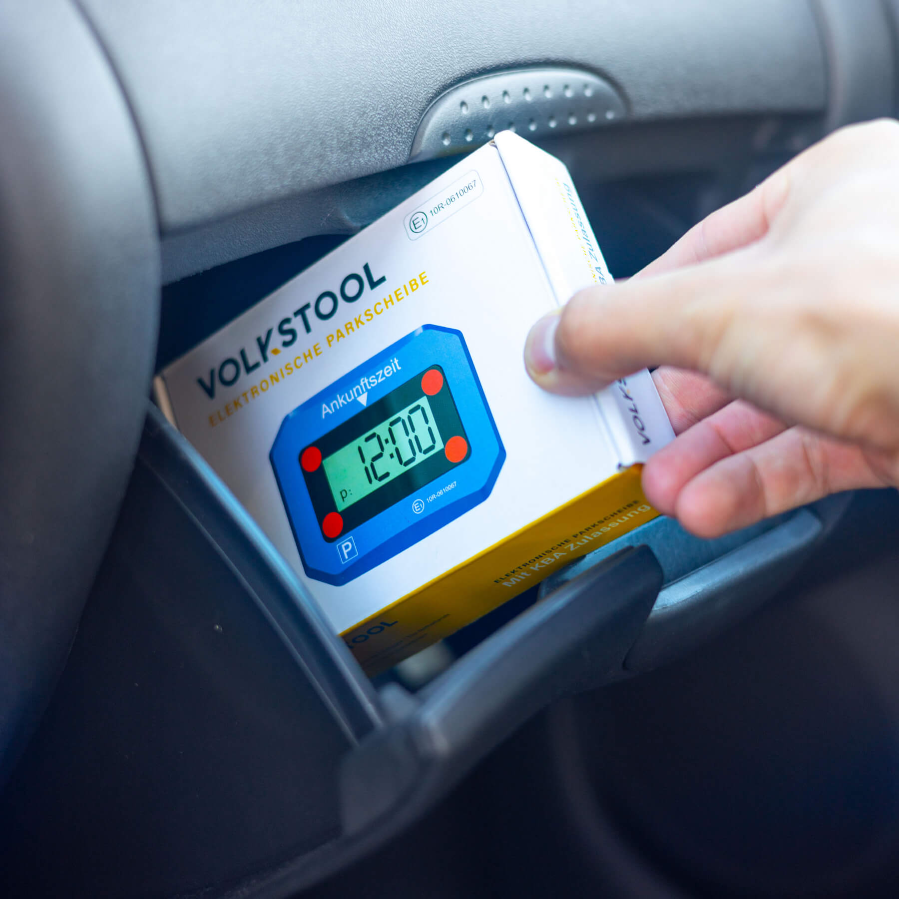 Elektronische Parkscheibe Blau (E-Mark)