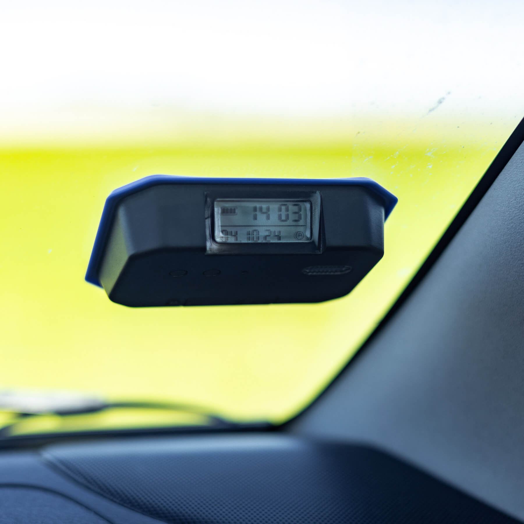 Elektronische Parkscheibe Blau (E-Mark)