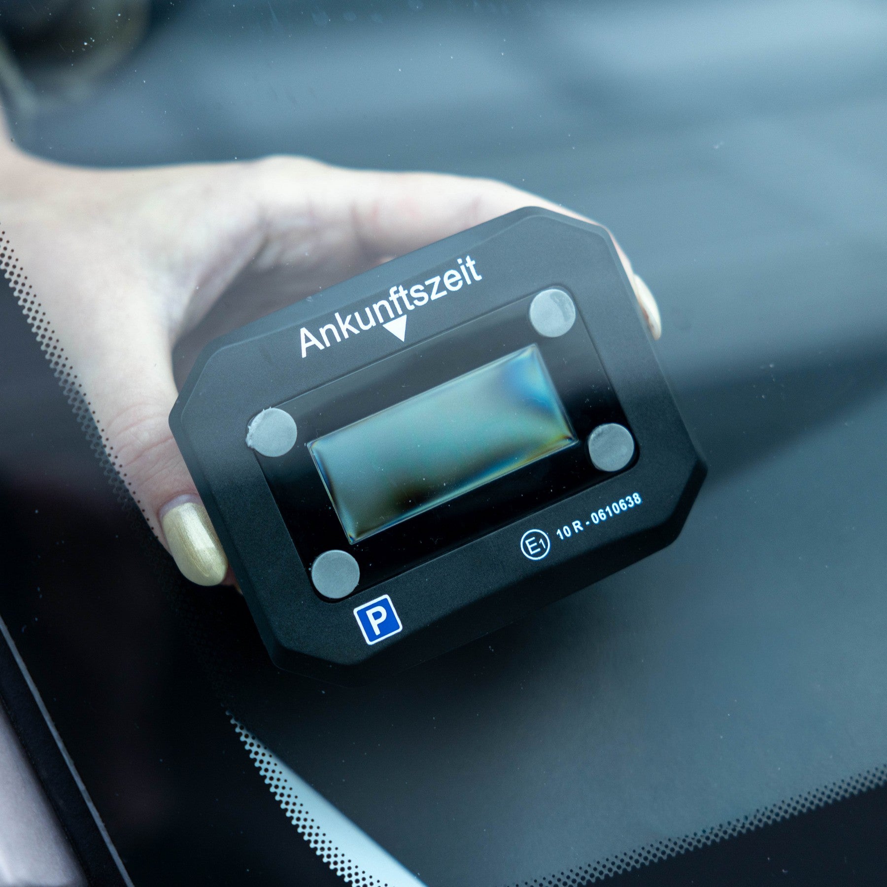 Elektronische Parkscheibe Schwarz (E-Mark)