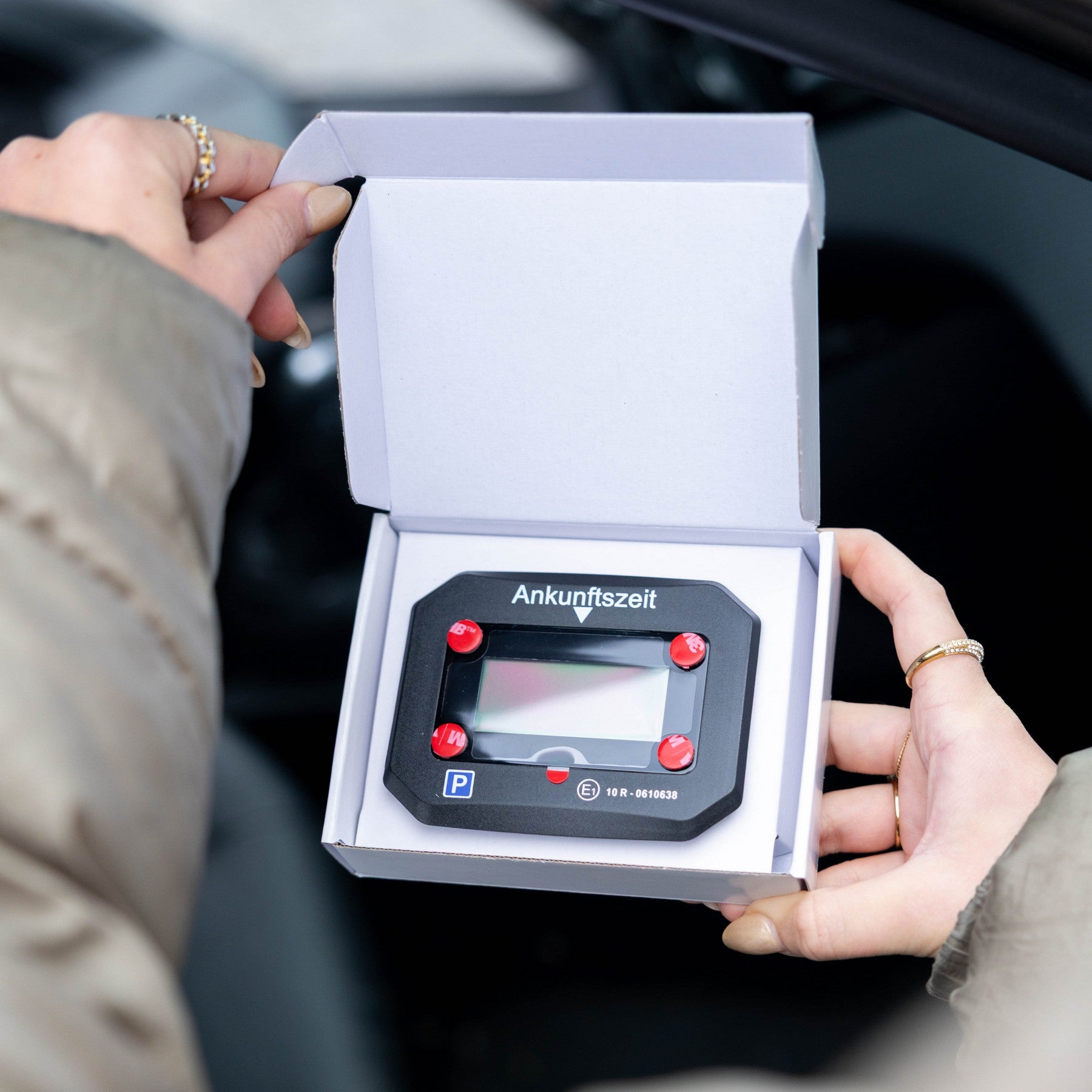 Elektronische Parkscheibe Schwarz (E-Mark)