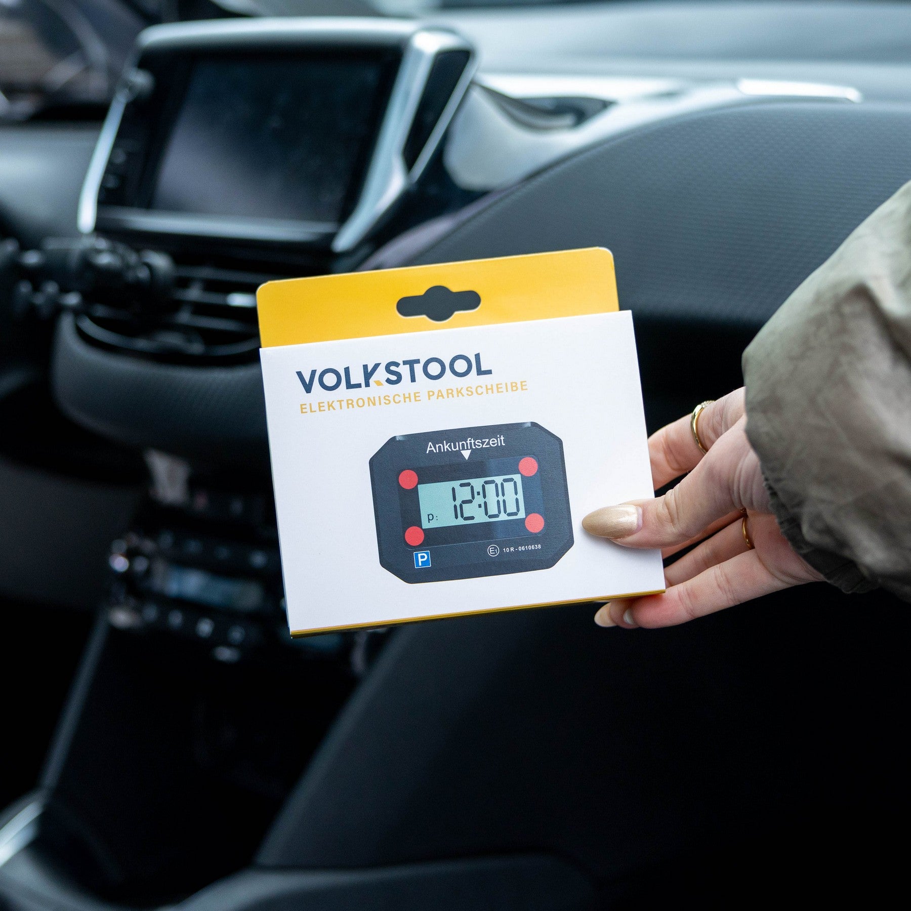 Elektronische Parkscheibe Schwarz (E-Mark)